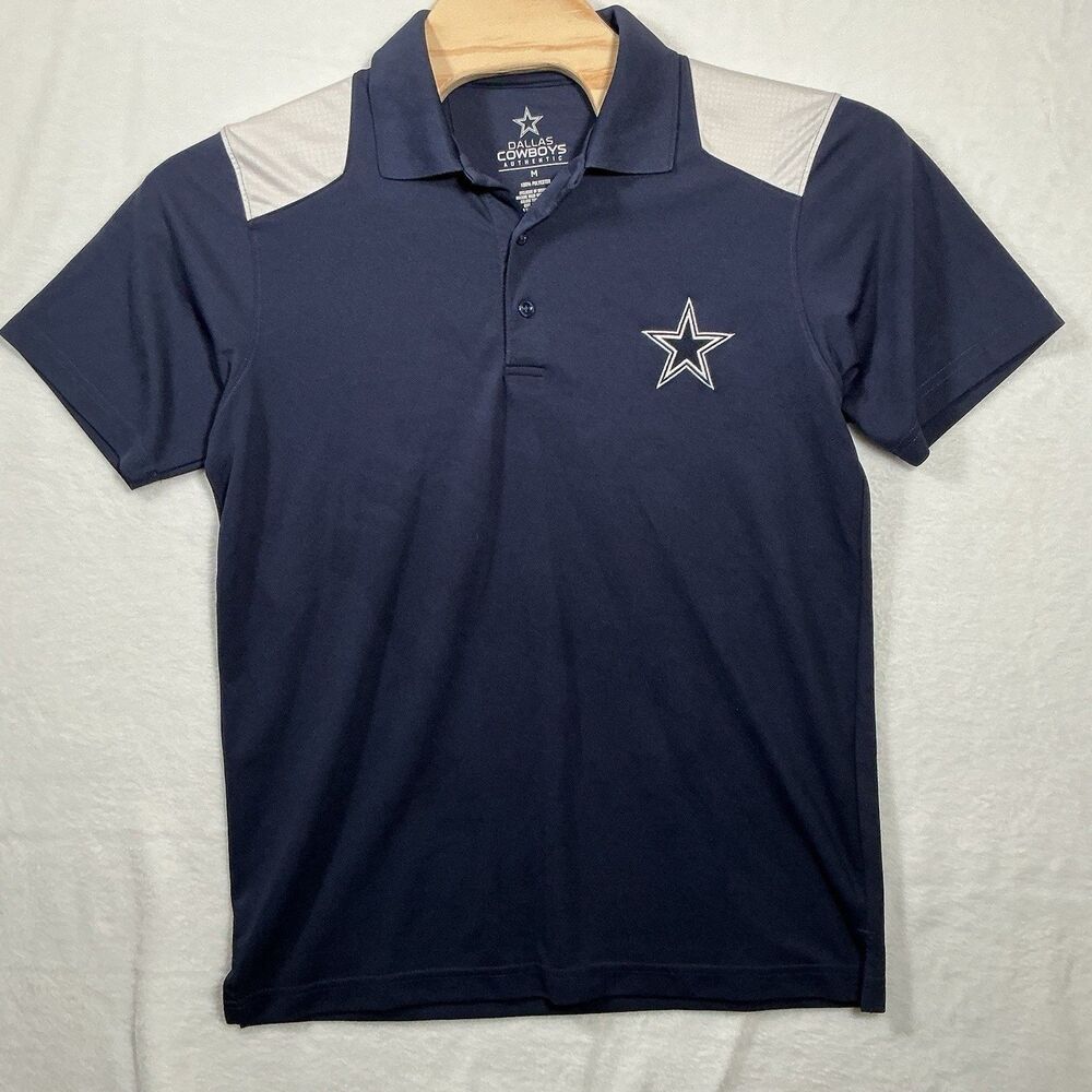Dallas Cowboys Authentic NFL Polo – Men’s Medium Stretch Fit Team Shirt